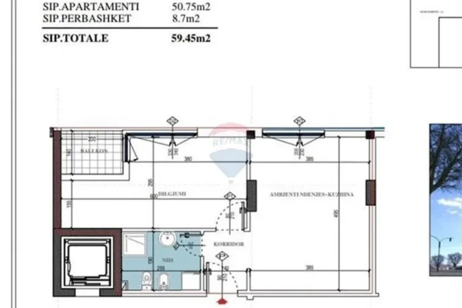 Tirane, shitet apartament , 60 m² 128.000 € (Don Bosko)