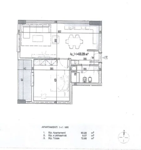 Tirane, shitet apartament 1+1+Ballkon Kati 2, 73 m² 77.600 € (Apartament 1+1 Per Shitje Okazion Shehu Construction Paskuqan Faze Perfundimi)