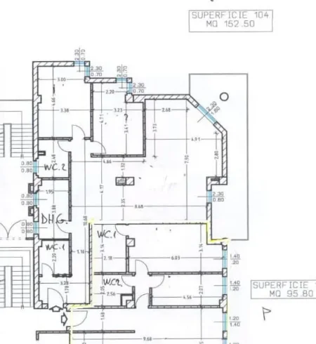 Tirane, jepet me qera ambjent biznesi Kati 10, 170 m² 2.200 € (Torre Drini)