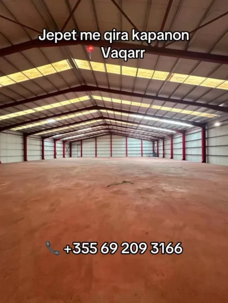 Tirane, jepet me qera magazine Kati 1, 1.700 m² (Vaqarr)