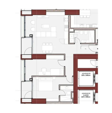Tirane, shitet apartament 2+1 Kati 13, 126 m² 252.199 € (Zogu I Zi)