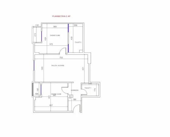 Tirane, shitet apartament 1+1 Kati 4, 112 m² 268.000 € (ISH PARKU)