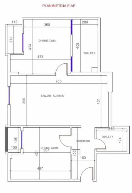 Tirane, shitet apartament 1+1 Kati 4, 112 m² 268.000 € (ISH PARKU)