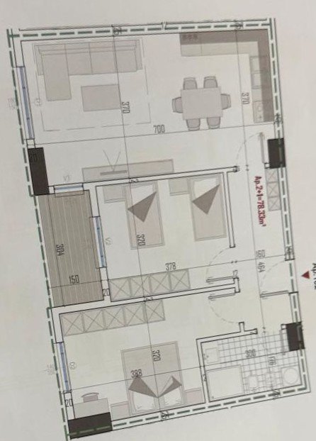 Tirane, shitet apartament 2+1 Kati 4, 90 m² 75.000 € (KAMEZ)