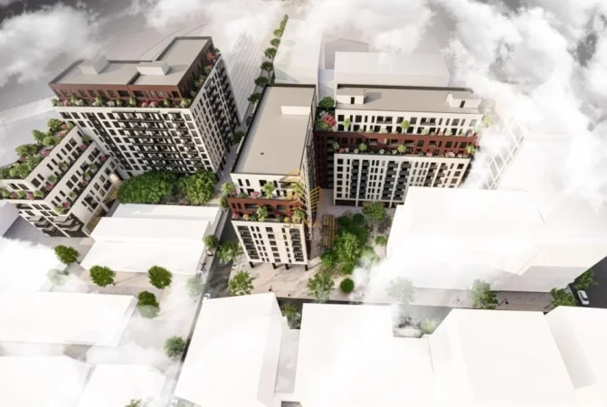 Tirane, jepet me qera apartament 2+1+Ballkon Kati 7, 100 m² 750 € (Rruga Dritan Hoxha, AURA Kompleks)