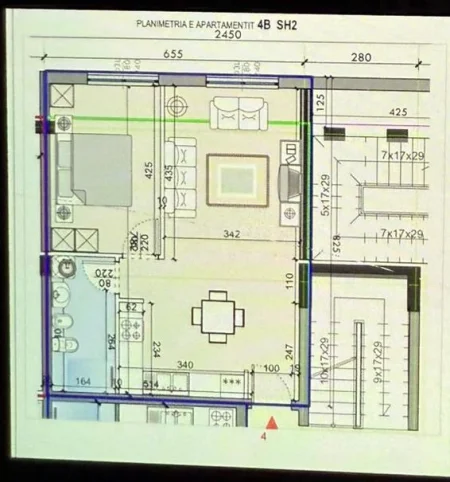 Tirane, shitet apartament 1+1 , 53 m² 127.600 € (TEG)