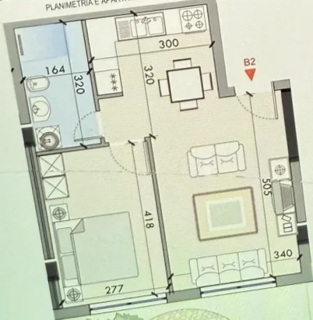 Tirane, shitet apartament 1+1 Kati 1, 56 m² 132.500 € (TEG)