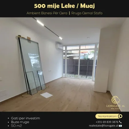 Tirane, jepet me qera ambjent biznesi Kati 0, 50 m² 500 € (Rruga Qemal Stafa)