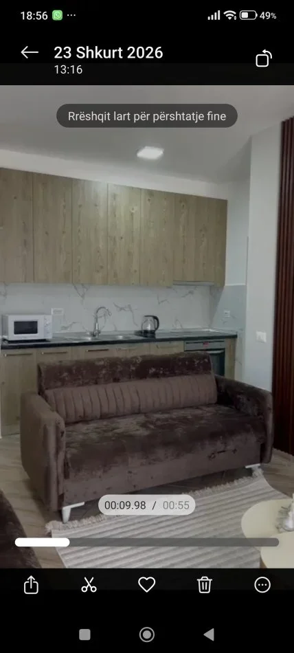 Tirane, jepet me qera apartament 2+1 Kati 6, 85 m² 700 € 