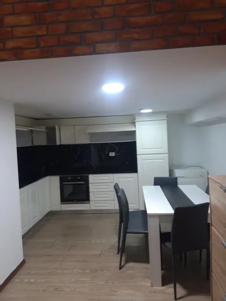 Tirane, jepet me qera apartament duplex 2+1 Kati 0, 69 m² 450 € (Rruga Muhamed Deliu, tek Thesari)