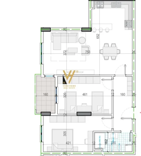 Tirane, shitet apartament 2+1+Ballkon Kati 7, 108 m² 104.000 € (KAMEZ)
