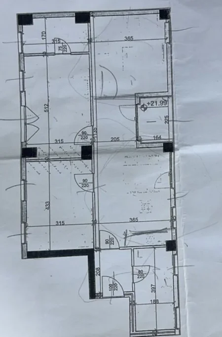 Tirane, shitet apartament 2+1+Ballkon Kati 6, 117 m² (Rruga Dritan Hoxna)