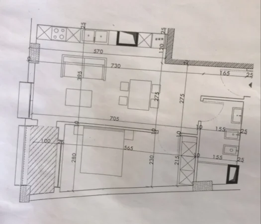 Tirane, shitet apartament 1+1+Ballkon Kati 6, 73 m² (Rruga 5 Maj)