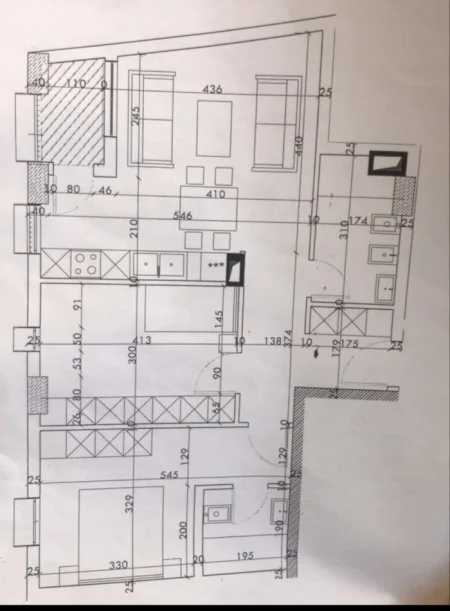 Tirane, shitet apartament 2+1+Ballkon Kati 6, 97 m² (5 Maj)