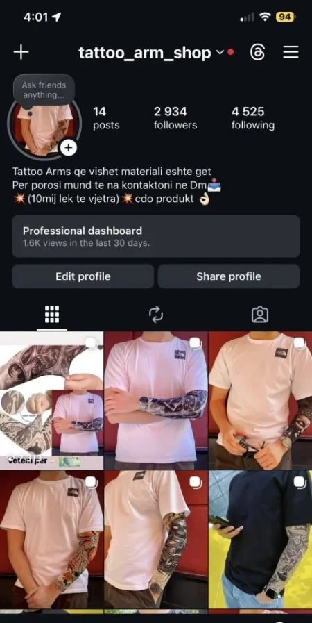 Tirane, njoftim Shiten faqet ne instagram