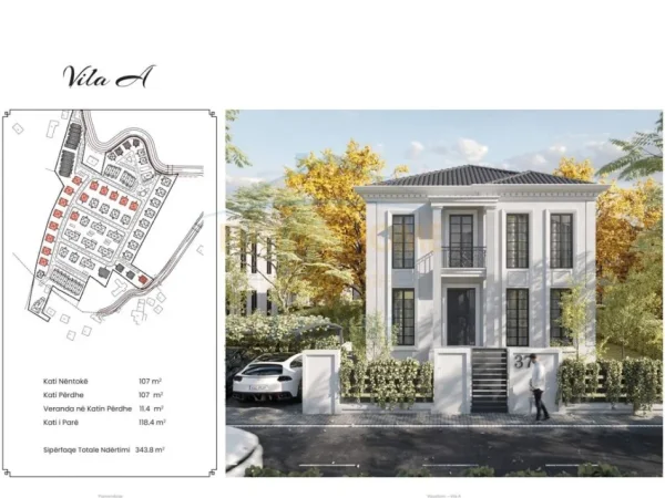 Tirane, shitet Vile Kati 0, 343 m² 860.000 € (Mjull Bathore)