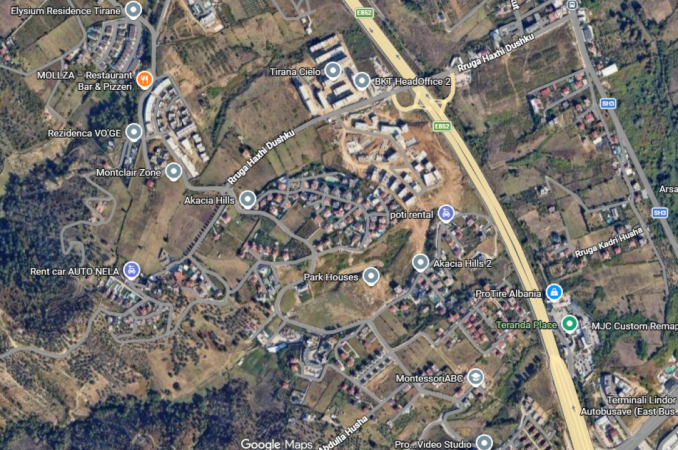 Tirane, shitet truall , 18.500 m² (Mjull Bathore)