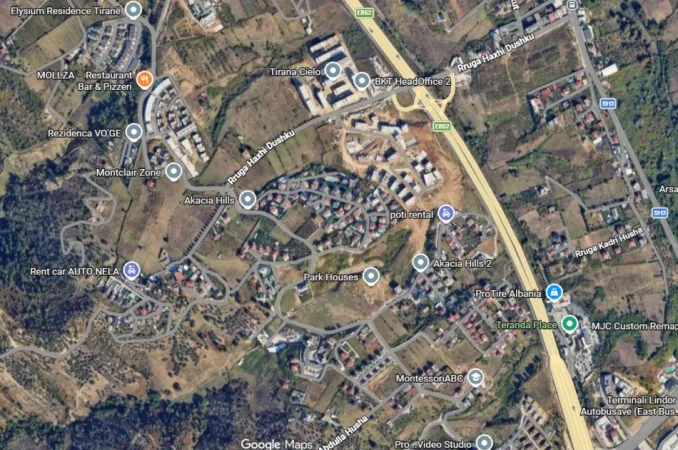 Tirane, shitet truall , 18.500 m² (Mjull Bathore)