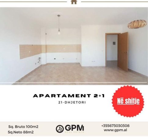 Tirane, shitet apartament 2+1 Kati 8, 100 m² 160.000 Euro tek 21 Dhjetori