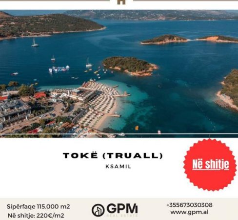 Ksamil, shes toke 115.000 m² 220 Euro/m2