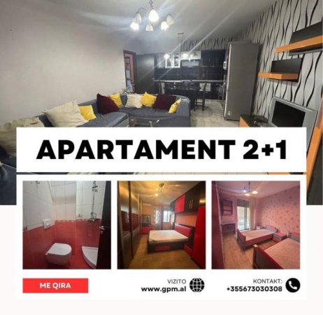 Tirane, jepet me qera apartament 2+1 Kati 5, 120 m² 600 Euro ne Don Bosko