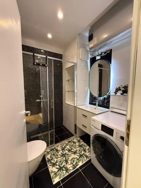 Tirane, jepet me qera apartament 1+1+Ballkon Kati 1, 75 m² (Kopshti Zoologjik) 85.000 Leke/Muaj