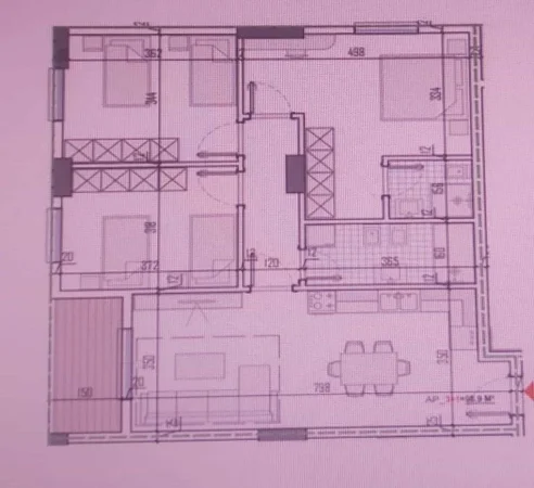 Tirane, shes apartament 3+1 Kati 1, 115 m² 145.000 € (Paskuqan)