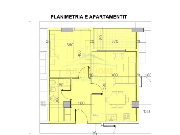 Tirane, shitet apartament 1+1 Kati 5, 70 m² 76.570 € (Rezidenca BelFiore 1)