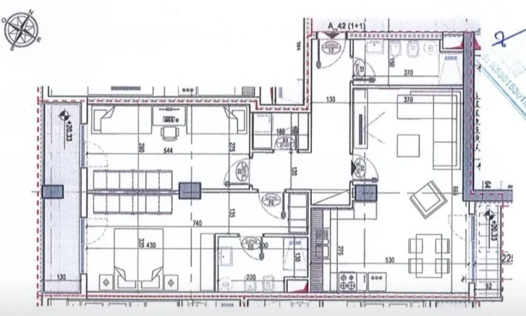 Tirane, shitet apartament 2+1+Ballkon , 121 m² (Orbital 2, Bulevardi i Ri)
