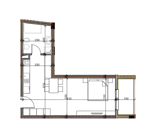 Tirane, shitet garsonier Kati 3, 59 m² 69.000 € (Kompleksi Aluna, Paskuqan)