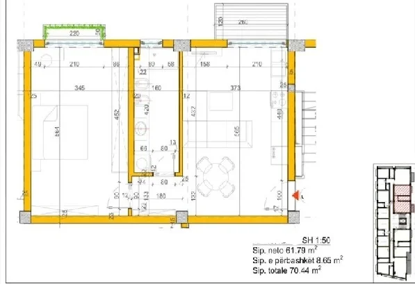 SHITET : 1+1📍Liqeni i That (Pamje Nga Liqeni✨️) - 155,000€ - || Pllt.V2026 - Kt.3 - Sp.71m² - Vetem 2 Hapa Larg Liqenit te That🏃🏻‍♂️