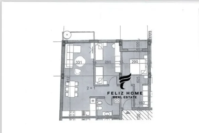 Tirane, shitet apartament 2+1 Kati 7, 111 m² 130.000 € (ISH FUSHA E AVIACIONIT)