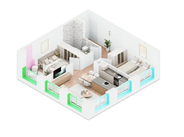 Tirane, shitet apartament 2+1 Kati 2, 90 m² 178.000 € (ALI DEMI TIRANE)