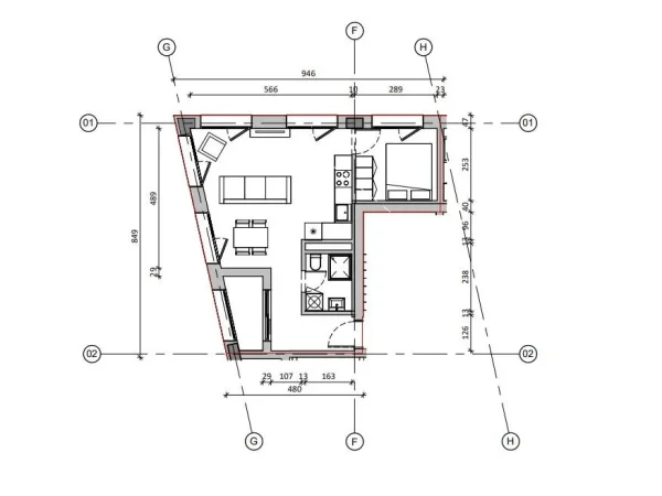 Tirane, shitet apartament 1+1 Kati 4, 70 m² 139.000 € (ALI DEMI TIRANE)