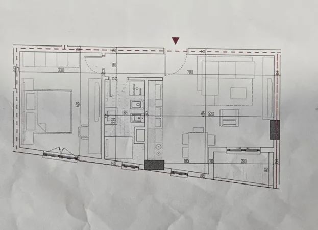 Tirane, shitet apartament 1+1+Ballkon , 61 m² 73.120 € (Ringside Residences, Paskuqan)