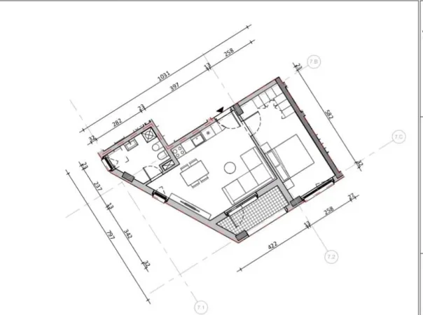 Tirane, shitet apartament 1+1 Kati 2, 66 m² 96.000 € (Rruga Dalip Topi)