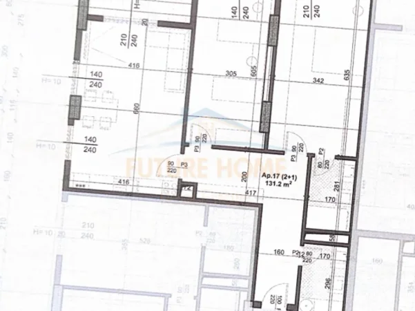 Tirane, shitet apartament 2+1+2+PARKIM , Kati 3, 131 m² 264.160 € (RRUGA JORDAN MISJA)