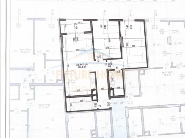 Tirane, shitet apartament 2+1+2 Kati 3, 115 m² 194.800 € (RRUGA JORDAN MISJA)