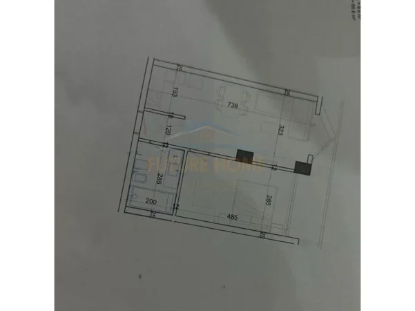 Tirane, shitet apartament 1+1 Kati 6, 67 m² 113.300 € 