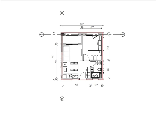 Shqiperi, shitet apartament 1+1 Kati 2, 52 m² 99.000 € (ALI DEMI TIRANE)