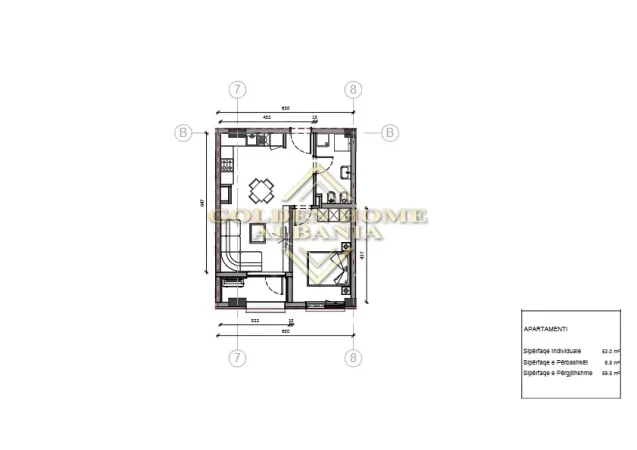 Tirane, shitet apartament , 598 m² (ali demi)