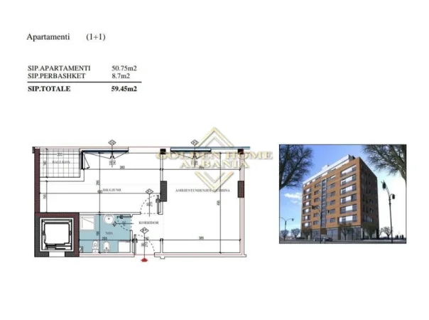 Tirane, shitet apartament , 60 m² (Don Bosko)