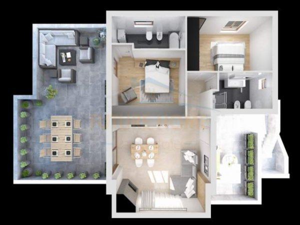 Tirane, shitet apartament Kati 4, 175 m² 170.000 Euro (vilat gjermane)