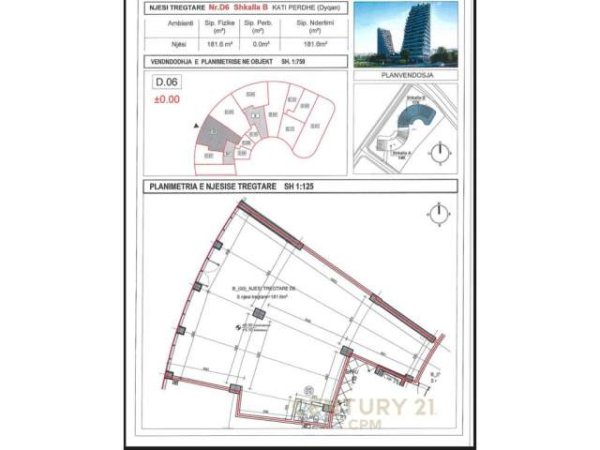 Tirane, shitet ambjent biznesi Kati 0, 182 m² 908.000 Euro (Rr. Kosovareve Tirana, Albania)