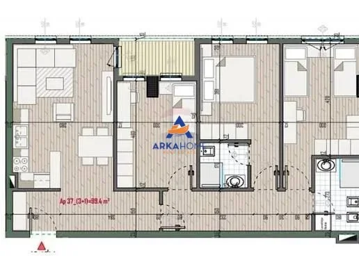 Tirane, jepet me qera apartament 3+1+Ballkon Kati 8, 125 m² 1.200 € 