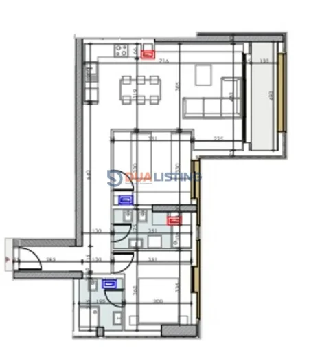 Tirane, shitet apartament 2+1 , 124 m² 396.800 € (Pazari i Ri)