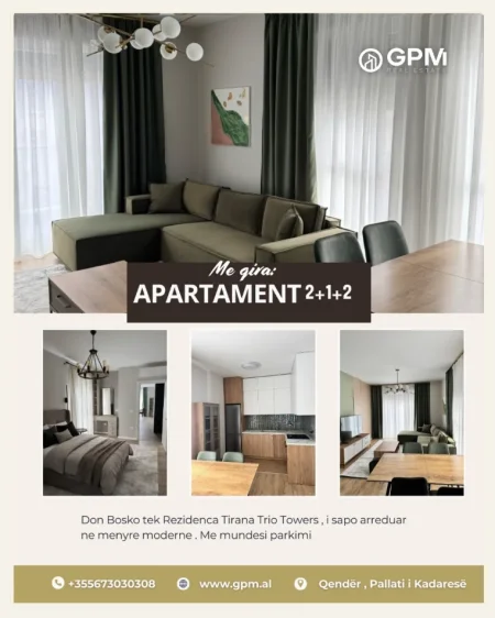 Apartament 2+1+2 me qera | Kati 9 |