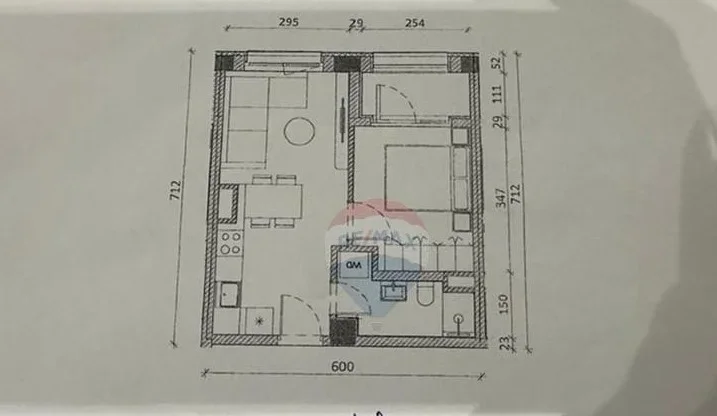 Tirane, shitet apartament 1+1 Kati 4, 53 m² 72.000 € (Ali Dem 530591002-51)