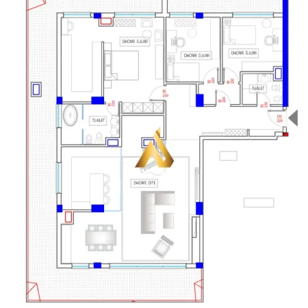 Tirane, shitet apartament 2+1+Ballkon Kati 11, 111 m² 199.800 € (rruga selite e vjeter)