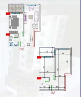 Durres, shes apartament 1+1+Ballkon Kati 3, 57 m² 66.000 € (Paja Residence , Golem)